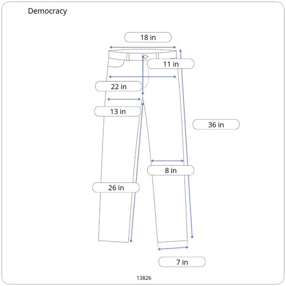 Democracy Womens "Ab"solution® Ankle Skimmer Stretch Denim Blue Jeans Size 16 - Picture 9 of 10